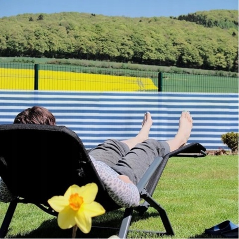 Siatka Osłonowa Maskująca Relaxdays 2 m x20 m – Niebiesko-Biała