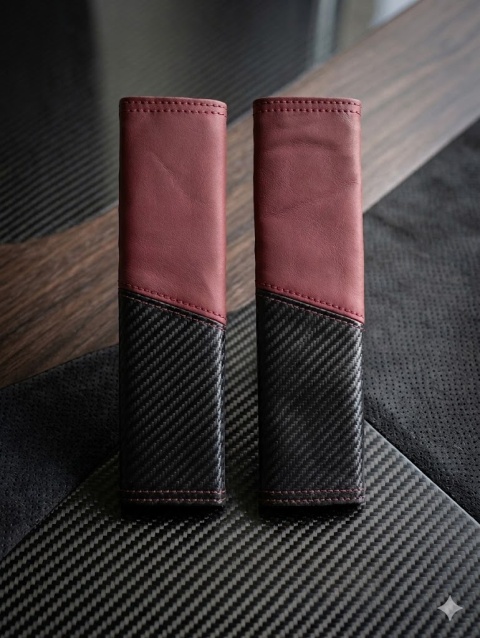 Nakładki Poduszki na pasy, 2 szt oddychające ochraniacze na pasy samochodowe, ekoskóra