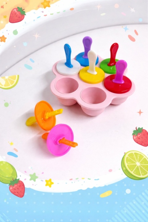 SILIKONOWA FORMA OKRĄGŁA PÓŁKULE FOREMKA DO LODÓW DESERÓW PRALINEK