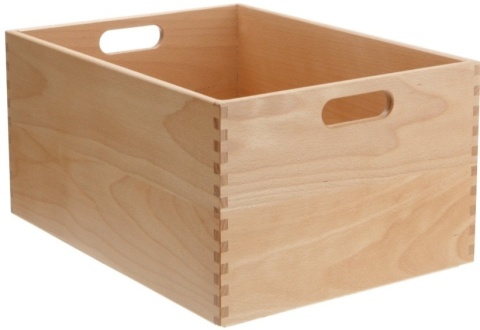 SKRZYNKA DREWNIANA PUDEŁKO SKRZYNIA POJEMNIK 40x30x20 cm KUFER NA ZABAWKI