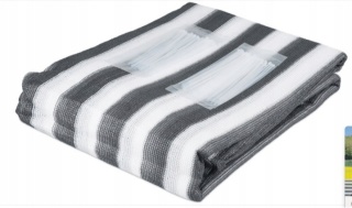 Siatka ochronna, cieniująca 1,8 x 20 m biało - szara