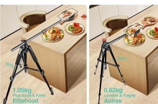 STATYW DO TELEFONU ELITEHOOD + UCHWYT NA SMARTFON + POKROWIEC