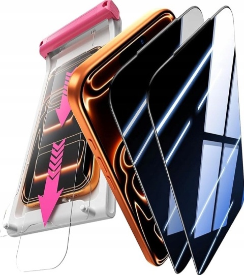 Szkło hartowane do Apple iPhone 17 Pro 2 szt. Aplikator
