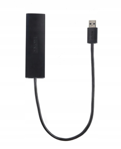 TRONIC Hub USB z 4 portami USB 3.0, kabel 32 cm - CZARNY