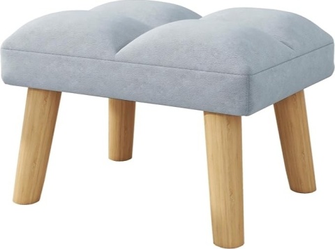 Taboret, podnóżek tpicerowany, aksamitny puf 40x30x27 cm