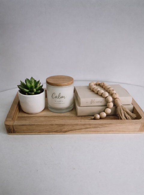 Taca Drewniana – Naturalny Design (34x20x4 cm)