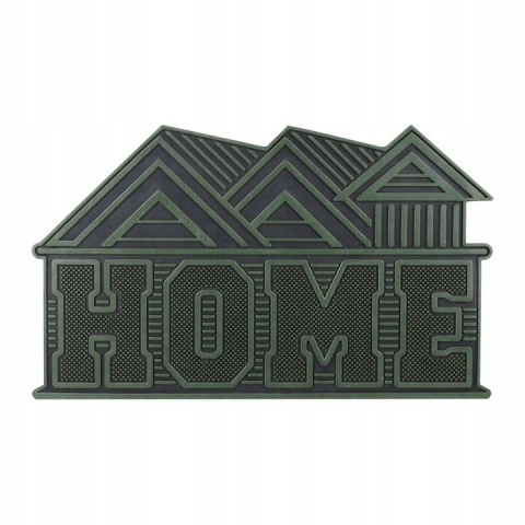 WYCIERACZKA GUMOWA DO BUTÓW W KSZTAŁCIE DOMU HOME 75x45CM czarno zielona
