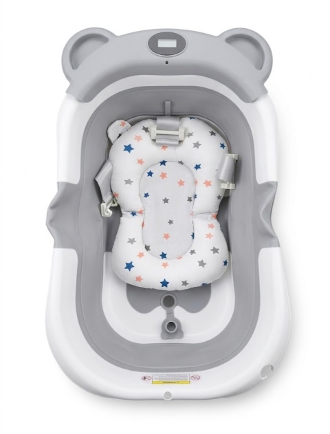 Wanienka turystyczna składana dla dziecka z Pomiar temperatury Szara