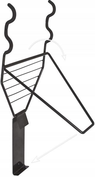 Wieszak uchwyt ścienny Relaxdays na rowery 50 kg czarny