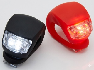 Zestaw lampek rowerowych 2 szt przód i tył