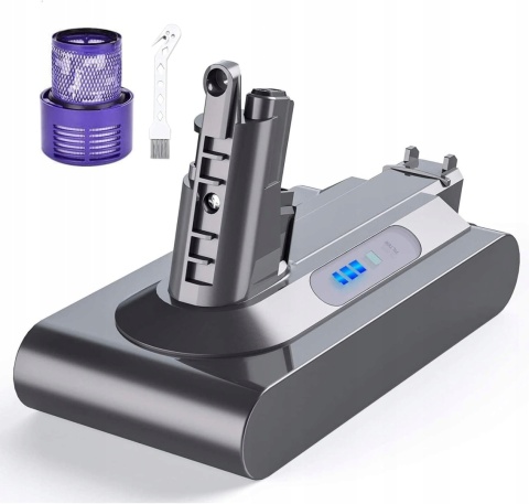 Akumulator bateria 25,2 V 6000 mAh do odkurzacza Dyson V10 + filtr HEPA