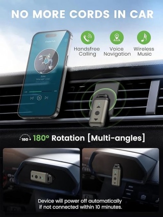 BEZPRZEWODOWY ADAPTER Bluetooth 5.4 OBROTOWY ODBIORNIK HVMLAK Air88
