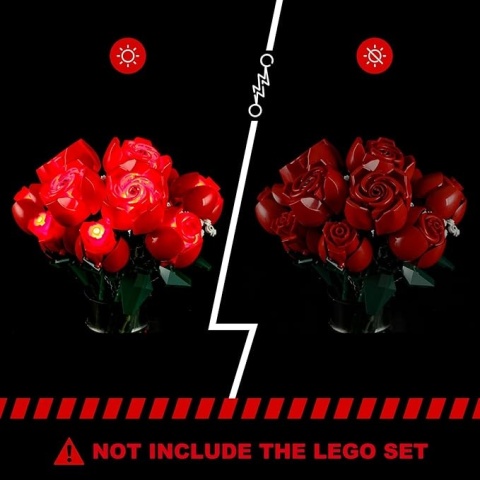 BRIKSMAX Zestaw oświetlenia LED do Lego 10328 bukiet róż