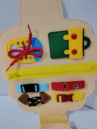 Edukacyjna Książeczka Sensoryczna „HEY PAPPY” Montessori