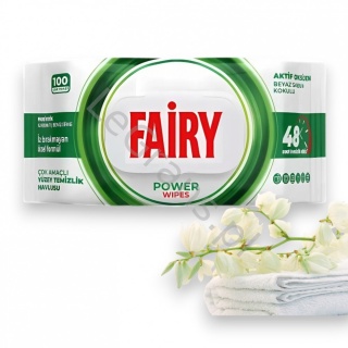 FAIRY Chusteczki Nawilżane Power Wipes – Uniwersalne (100 szt.)