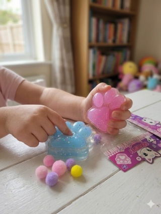 GNIOTEK MEGA DUŻA KOCIA ŁAPKA SQUISHY ANTYSTRESOWA XL DODATKI 12 CM