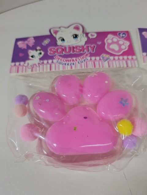 GNIOTEK MEGA DUŻA KOCIA ŁAPKA SQUISHY ANTYSTRESOWA XL DODATKI 12 CM