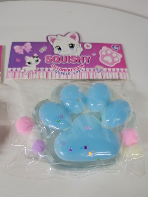 GNIOTEK MEGA DUŻA KOCIA ŁAPKA SQUISHY ANTYSTRESOWA XL DODATKI 12 CM