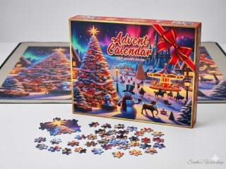 Kalendarz Adwentowy PUZZLE – 1008 elementów | 24 dni radosnego oczekiwania!