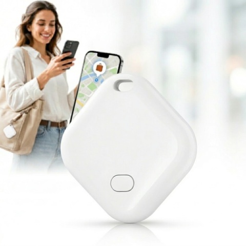 Lokalizator Mini Tracker IP67 Bluetooth Find My 200ft Do Kluczy Torebki iOS