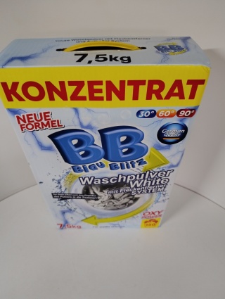 PROSZEK DO PRANIA BB BLAU BLITZ 7,5kg WHITE – NIEMIECKA JAKOŚĆ (150 PRAŃ)