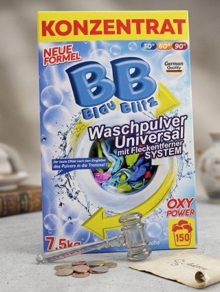 PROSZEK DO PRANIA BB BLAU BLITZ 7,5kg Uniwersal – NIEMIECKA JAKOŚĆ (150 PRAŃ)