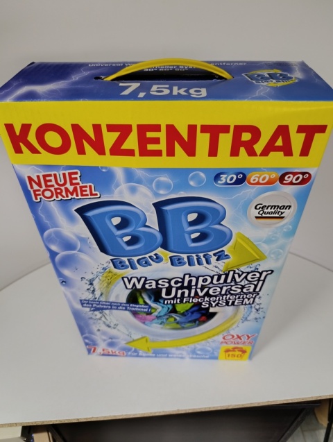 PROSZEK DO PRANIA BB BLAU BLITZ 7,5kg Uniwersal – NIEMIECKA JAKOŚĆ (150 PRAŃ)