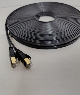 Płaski Kabel Sieciowy LAN Ethernet Cat.7 – 20 metrów bez klipsów montażowych