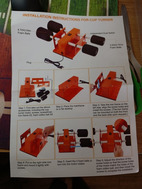 Podwójna Suszarka Obrotowa do Kubków (Cup Turner) – Model HG01 DIY