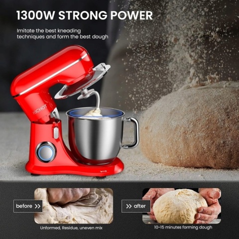 Robot plenarny KICHOT SM-1533 1300 W czerwony, 10 biegów, 4.5L