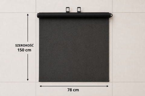 Roleta przeciwsłoneczna do samochodu 78 cm, rozwijana do 150 cm