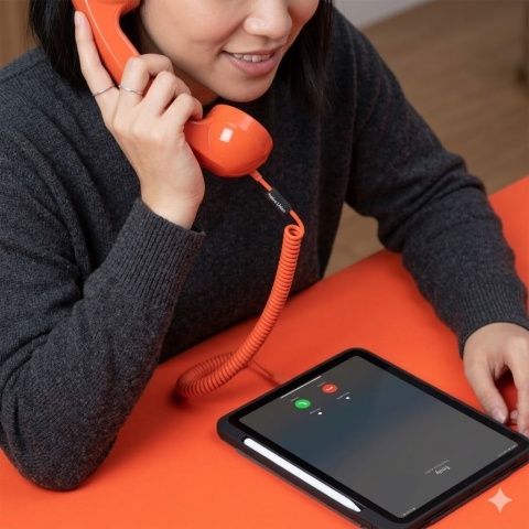 Słuchawka retro do telefonu USB-C do połączeń uniwersalna Native Union