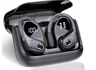Słuchawki bezprzewodowe sportowe STECEI HD65 Bluetooth 5.3 sportowe TWS LED