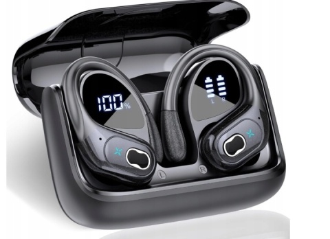 Słuchawki bezprzewodowe sportowe STECEI HD65 Bluetooth 5.3 sportowe TWS LED