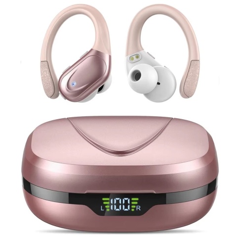 Słuchawki bezprzewodowe sportowe STECEI HD65 Bluetooth 5.3 sportowe różowe