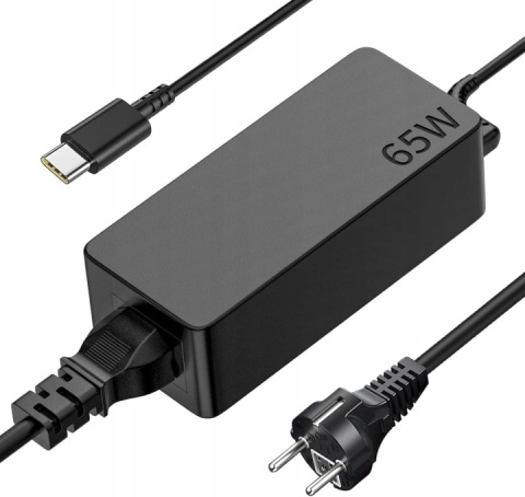 ZASILACZ ŁADOWARKA DO LAPTOPA KOMPUTERA 65W USB-C UNIWERSALNA