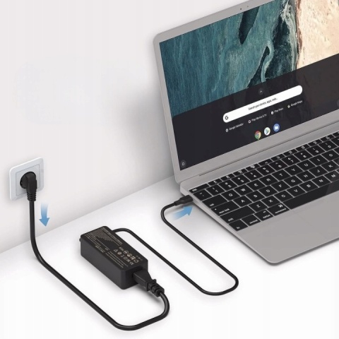 ZASILACZ ŁADOWARKA DO LAPTOPA KOMPUTERA 65W USB-C UNIWERSALNA
