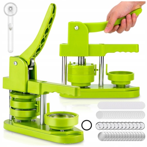 ZESTAW XXL DIY MASZYNA DO ROBIENIA PRZYPINEK BASIC PRASA DC109 + 85 pinów