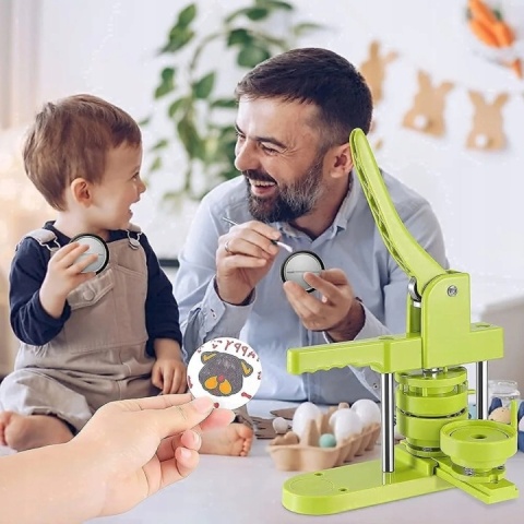 ZESTAW XXL DIY MASZYNA DO ROBIENIA PRZYPINEK BASIC PRASA DC109 + 85 pinów