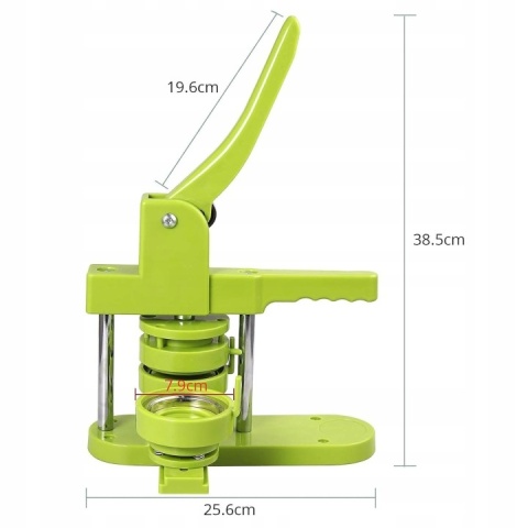 ZESTAW XXL DIY MASZYNA DO ROBIENIA PRZYPINEK BASIC PRASA DC109 + 85 pinów