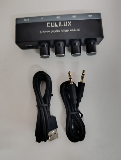 Cubilux 4-kanałowy Mini Mikser Audio 3.5mm (AM-J4)