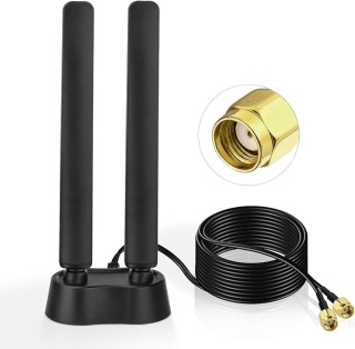 Eightwood Antena WiFi 6E wzmacniacz sygnału WLAN
