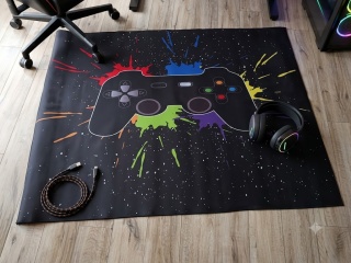 GAMINGOWY DYWAN DLA GRACZA ANTYPOŚLIZGOWY MŁODZIEŻOWY PAD GAMER 120x160 CM