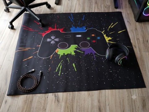 GAMINGOWY DYWAN DLA GRACZA ANTYPOŚLIZGOWY MŁODZIEŻOWY PAD GAMER 120x160 CM
