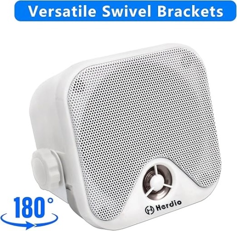 Głośniki Wodoodporne Marine Herdio 4" – Zestaw 2 sztuk 120W para