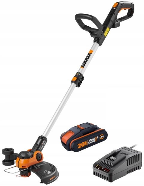 Kosa podkaszarka akumulatorowe Worx 94 cm 3,4 kg + ładowarka i 2 akumulatory
