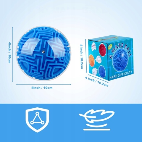 Kula Labirynt 3D Amaze Ball trudna Łamigłówka dla Dzieci i Dorosłych ADHD