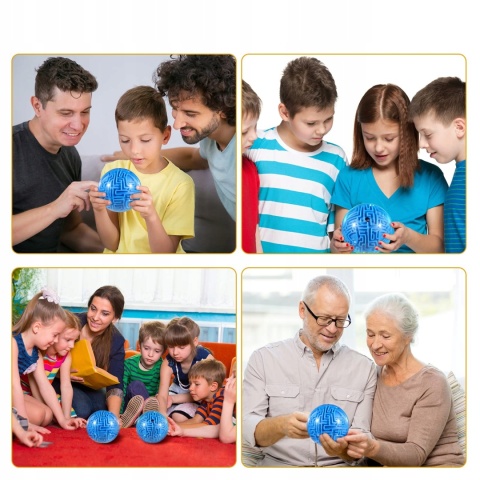 Kula Labirynt 3D Amaze Ball trudna Łamigłówka dla Dzieci i Dorosłych ADHD