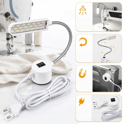 Lampka Do Maszyn Szwalniczych 2w - 30 LED , lampa do maszyny do szycia