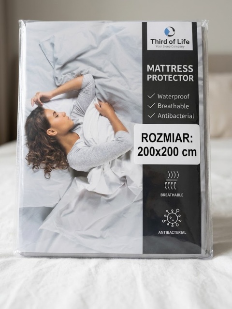 Ochraniacz nakładka na Materac Third of Life 200x200 cm wodoodporny
